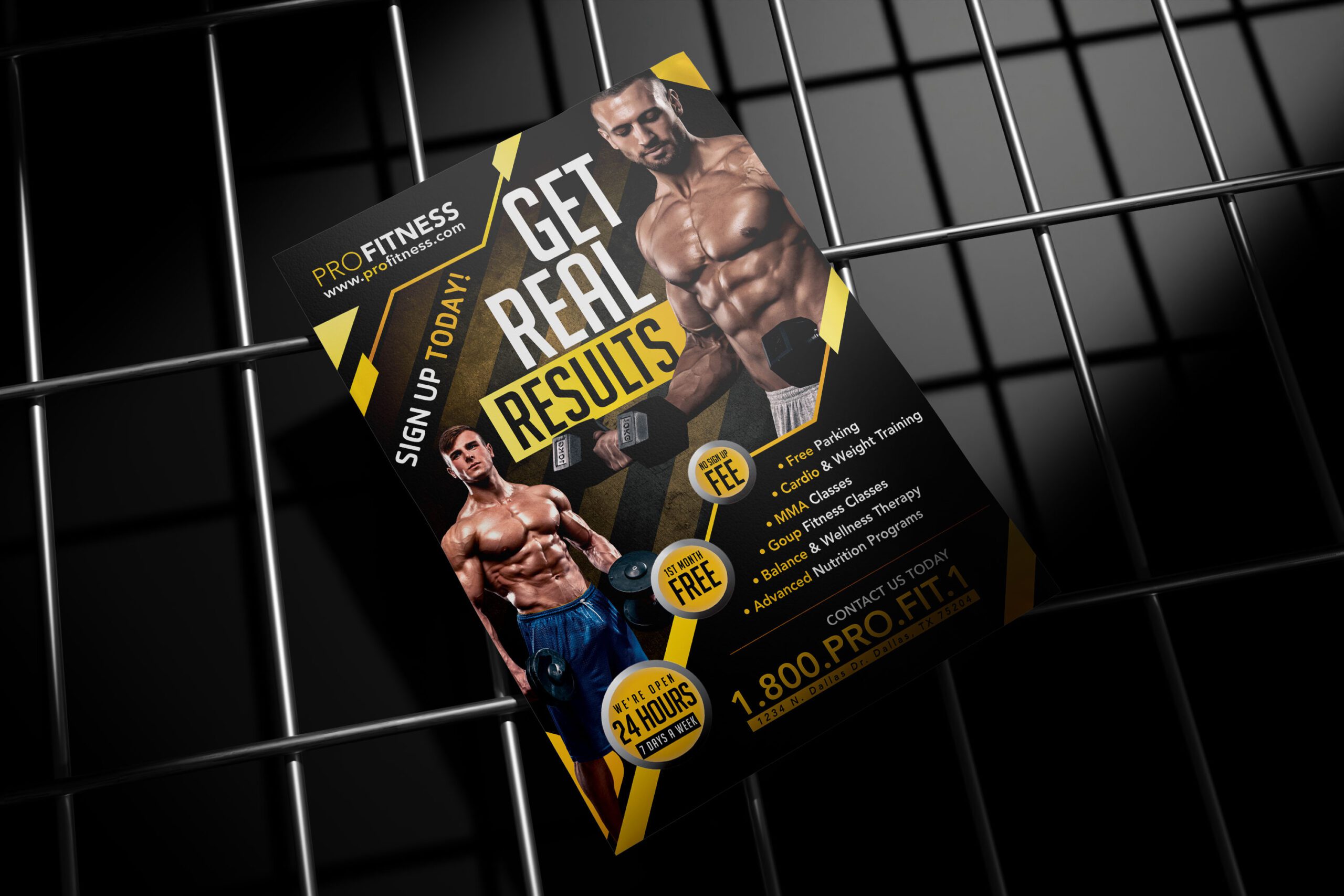 Fitness Flyer Template Design