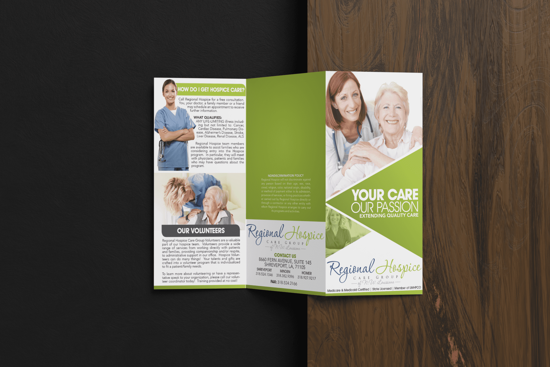 Regional Hospice Trifold Brochure